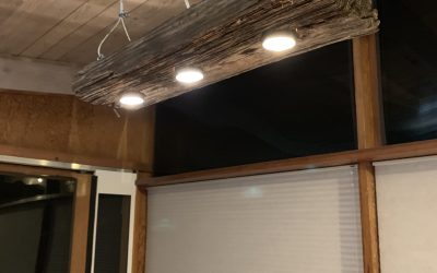 Found Wood Dinning Room Light